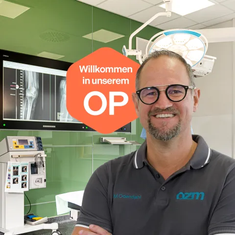 Markus Odendahl im OP3 der curaparc clinic
